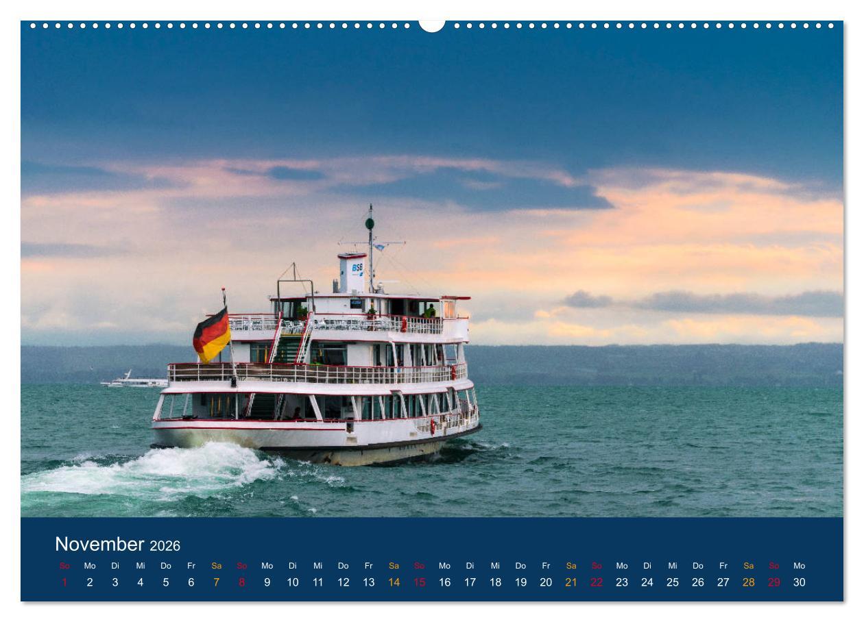 Beispielinhalt (Bild) Ansichten vom Bodensee (Wandkalender 2026 DIN A2 quer), CALVENDO Monatskalender