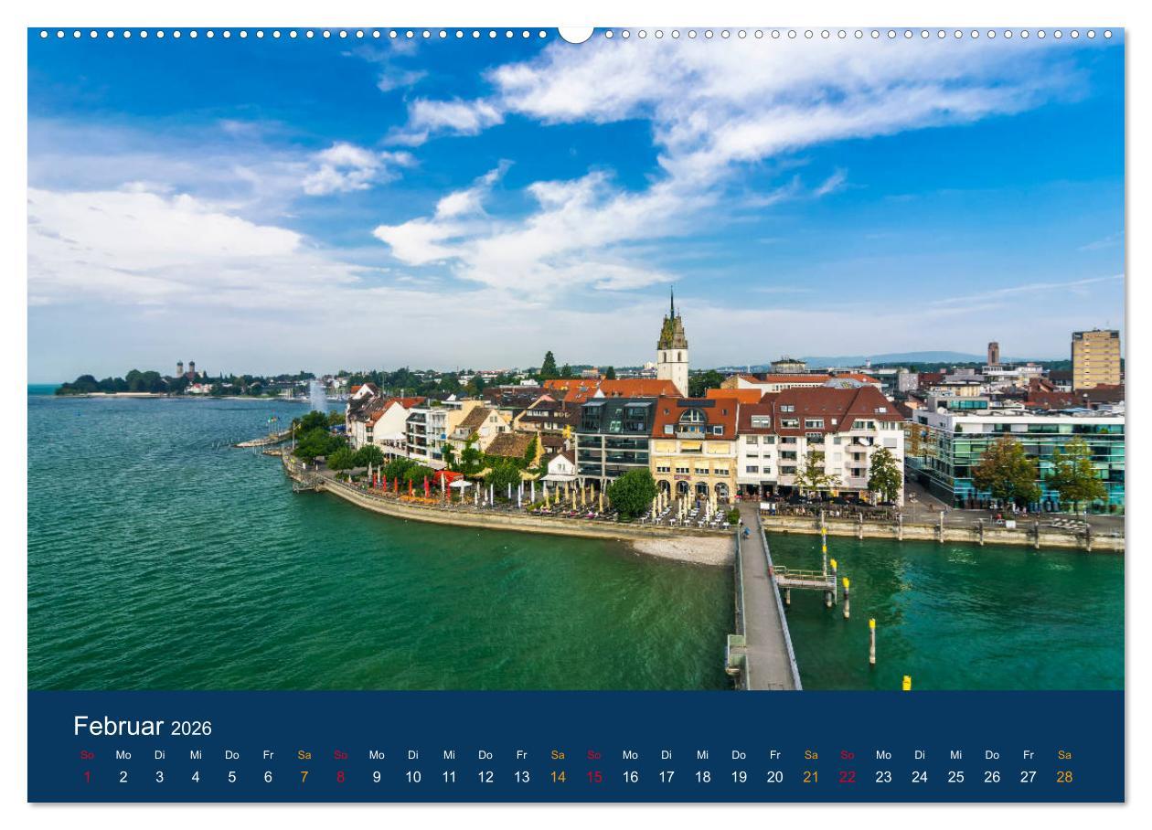 Beispielinhalt (Bild) Ansichten vom Bodensee (Wandkalender 2026 DIN A2 quer), CALVENDO Monatskalender