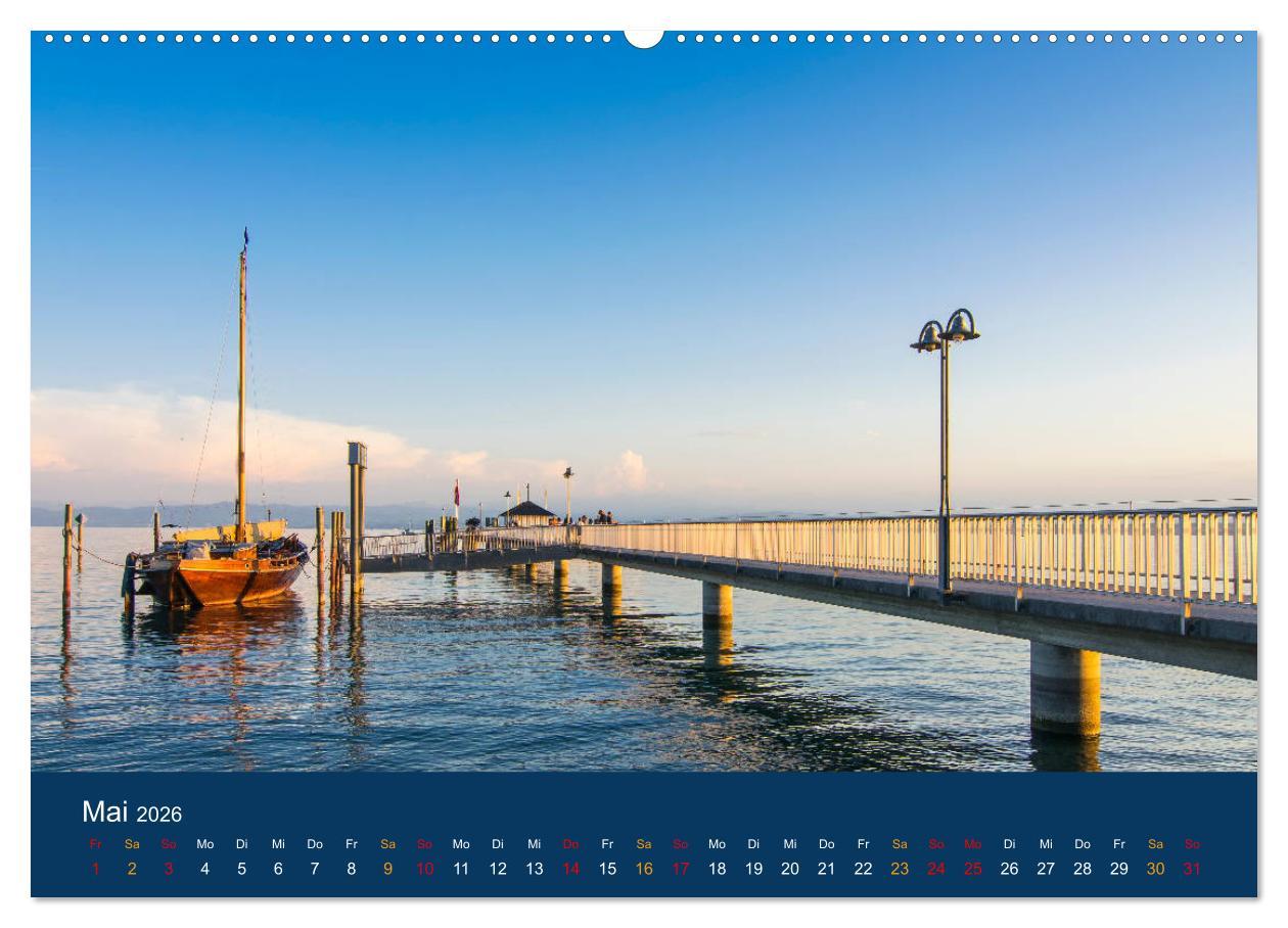Beispielinhalt (Bild) Ansichten vom Bodensee (Wandkalender 2026 DIN A2 quer), CALVENDO Monatskalender