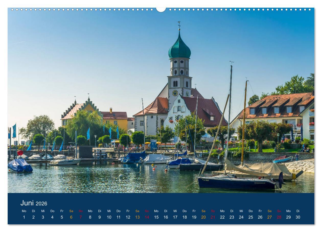 Beispielinhalt (Bild) Ansichten vom Bodensee (Wandkalender 2026 DIN A2 quer), CALVENDO Monatskalender
