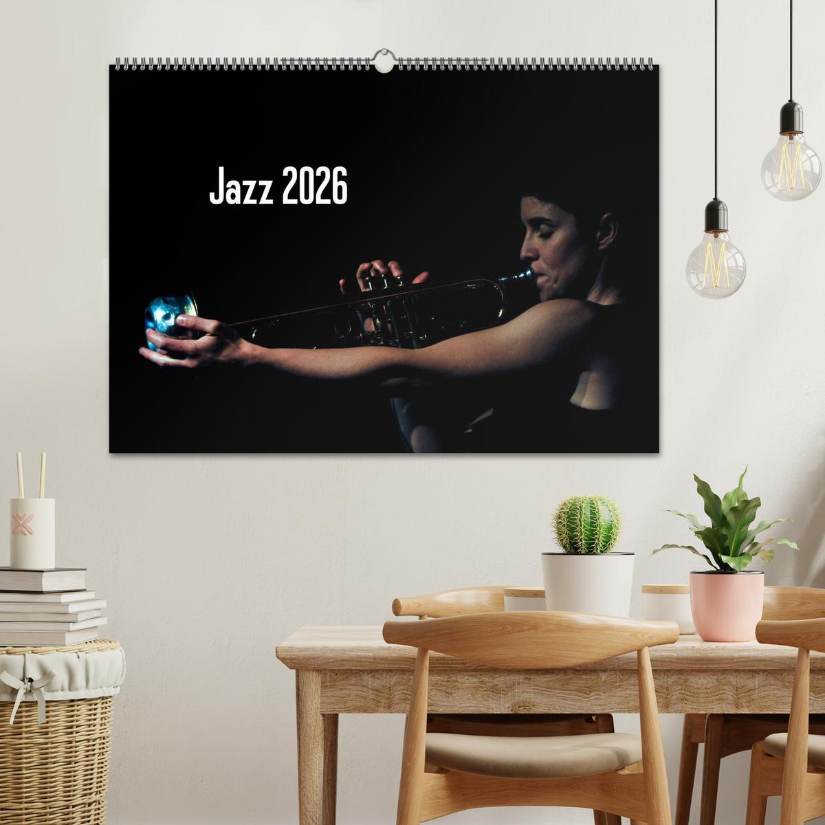 Beispielinhalt (Bild) Jazz 2026 (Wandkalender 2026 DIN A2 quer), CALVENDO Monatskalender