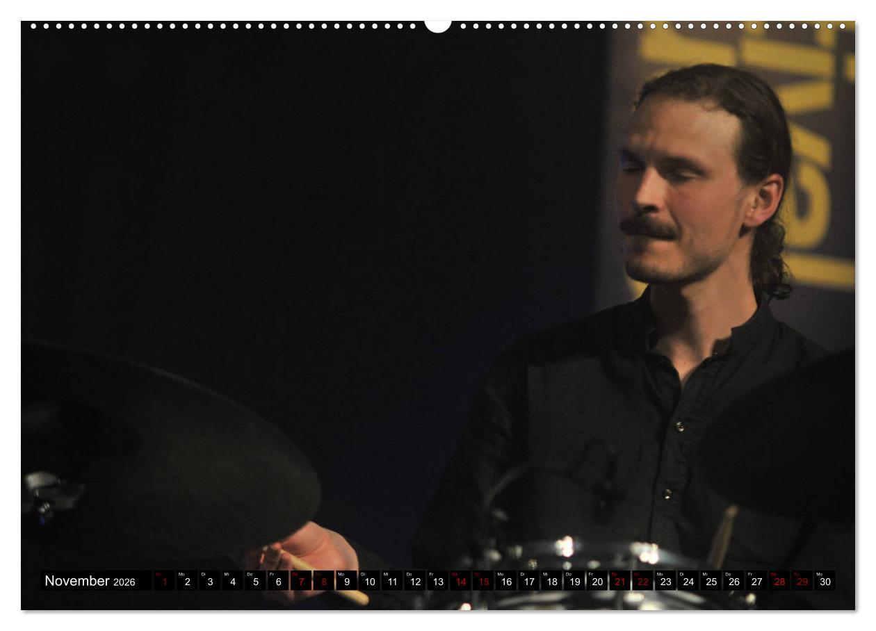 Beispielinhalt (Bild) Jazz 2026 (Wandkalender 2026 DIN A2 quer), CALVENDO Monatskalender