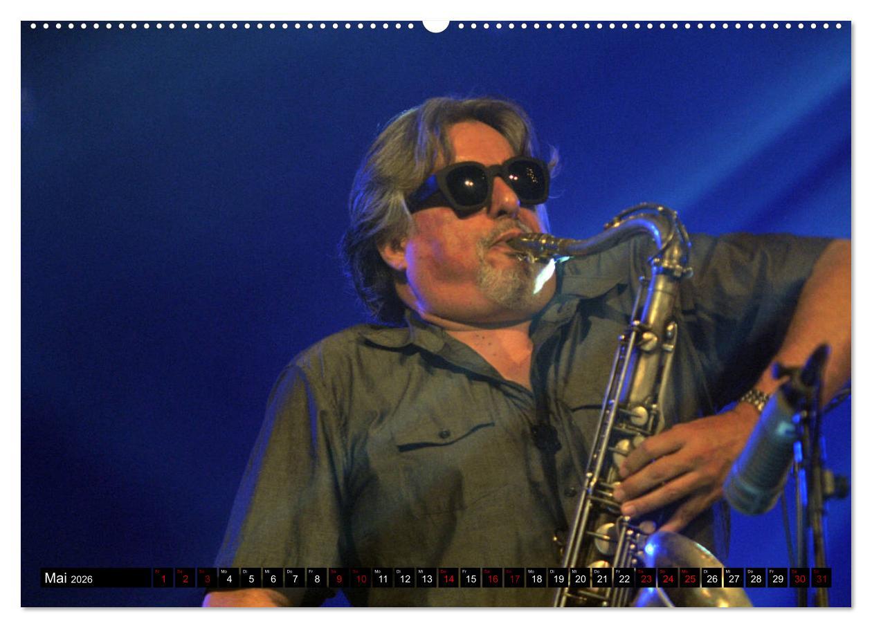 Beispielinhalt (Bild) Jazz 2026 (Wandkalender 2026 DIN A2 quer), CALVENDO Monatskalender
