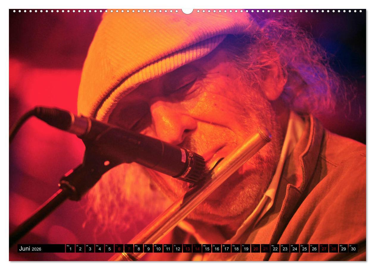 Beispielinhalt (Bild) Jazz 2026 (Wandkalender 2026 DIN A2 quer), CALVENDO Monatskalender