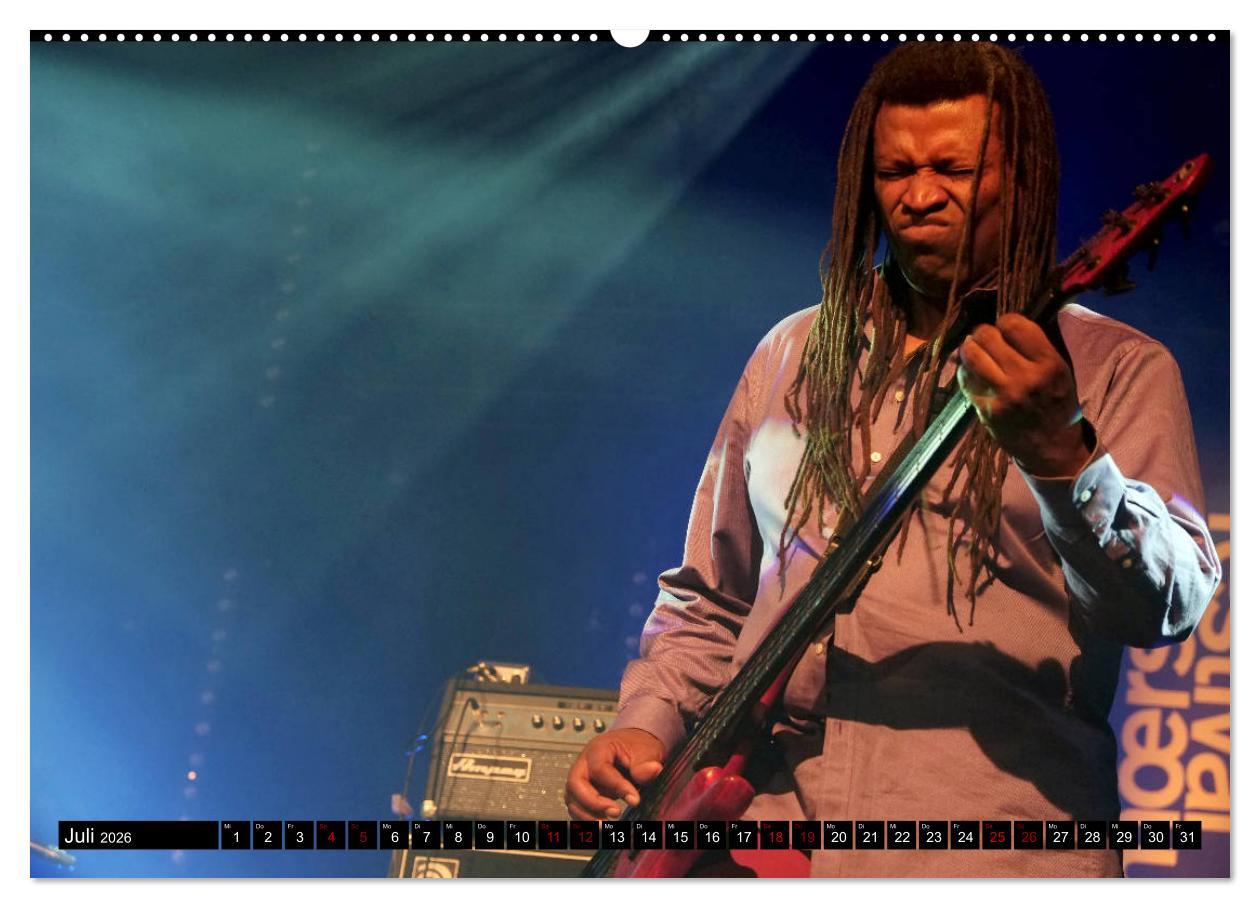 Beispielinhalt (Bild) Jazz 2026 (Wandkalender 2026 DIN A2 quer), CALVENDO Monatskalender