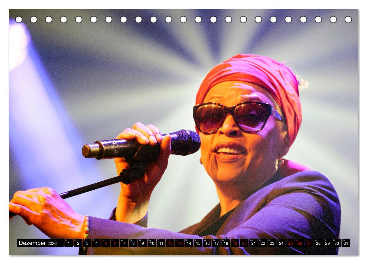 Beispielinhalt (Bild) Jazz 2026 (Tischkalender 2026 DIN A5 quer), CALVENDO Monatskalender