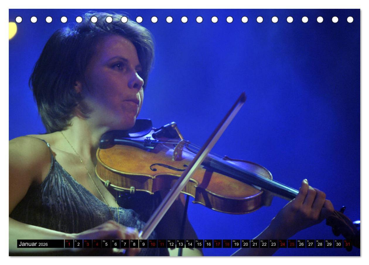 Beispielinhalt (Bild) Jazz 2026 (Tischkalender 2026 DIN A5 quer), CALVENDO Monatskalender