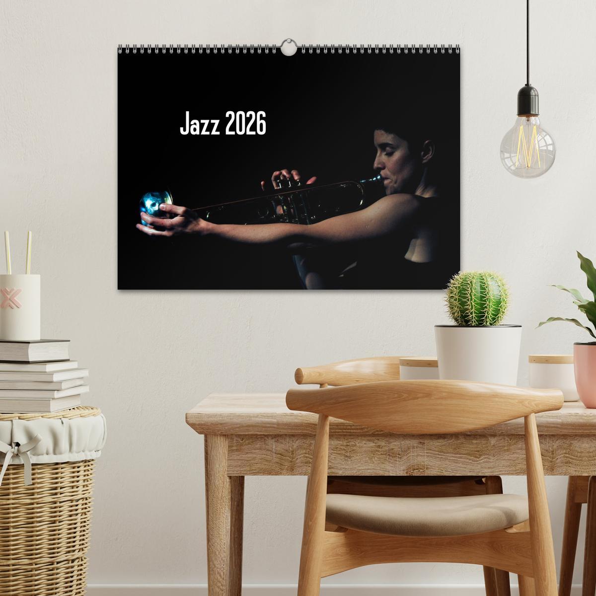 Beispielinhalt (Bild) Jazz 2026 (Wandkalender 2026 DIN A3 quer), CALVENDO Monatskalender