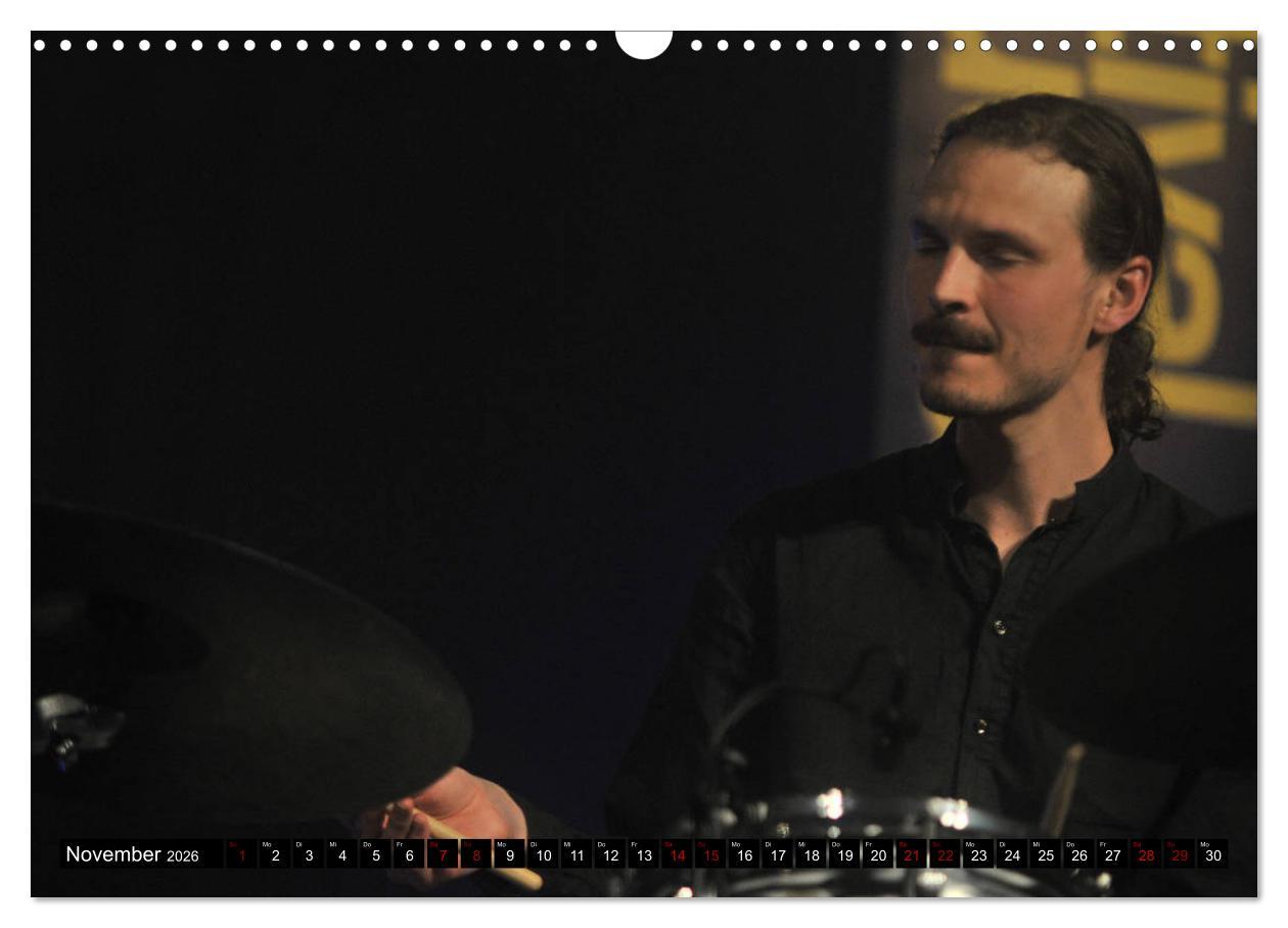 Beispielinhalt (Bild) Jazz 2026 (Wandkalender 2026 DIN A3 quer), CALVENDO Monatskalender