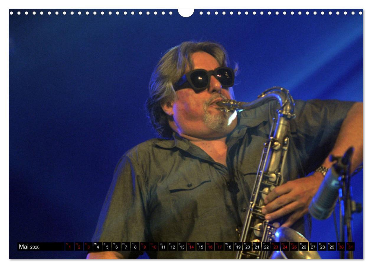 Beispielinhalt (Bild) Jazz 2026 (Wandkalender 2026 DIN A3 quer), CALVENDO Monatskalender