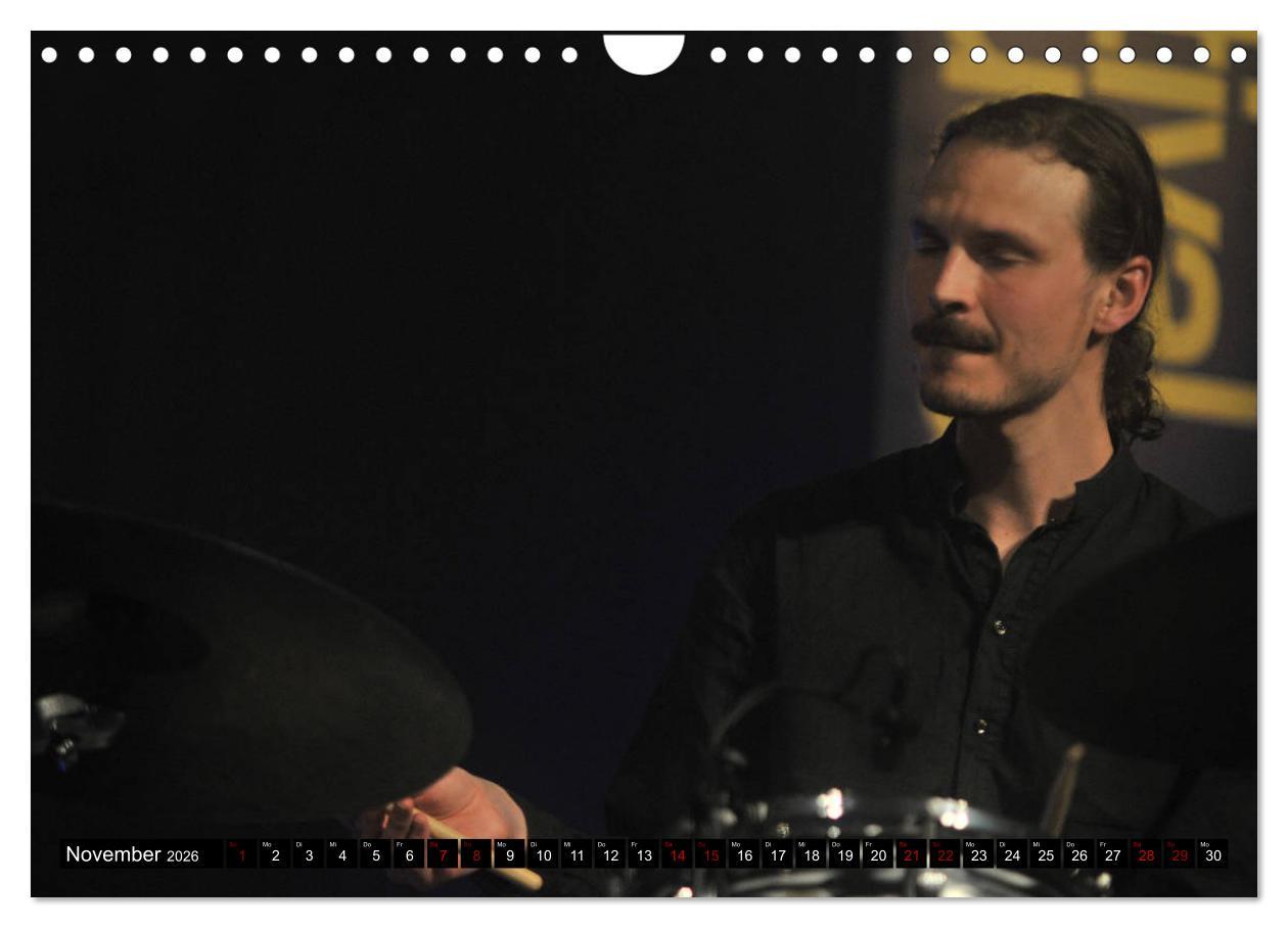Beispielinhalt (Bild) Jazz 2026 (Wandkalender 2026 DIN A4 quer), CALVENDO Monatskalender