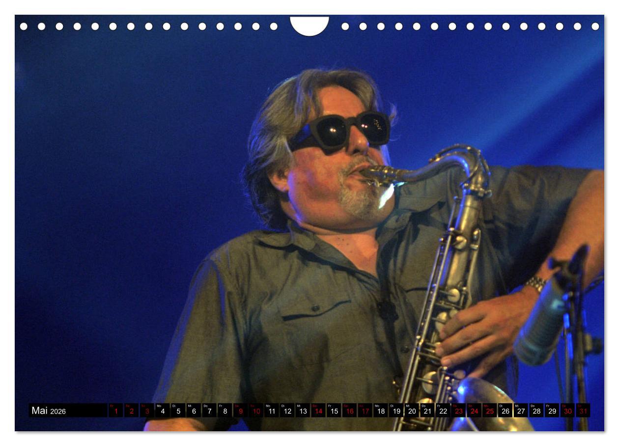 Beispielinhalt (Bild) Jazz 2026 (Wandkalender 2026 DIN A4 quer), CALVENDO Monatskalender