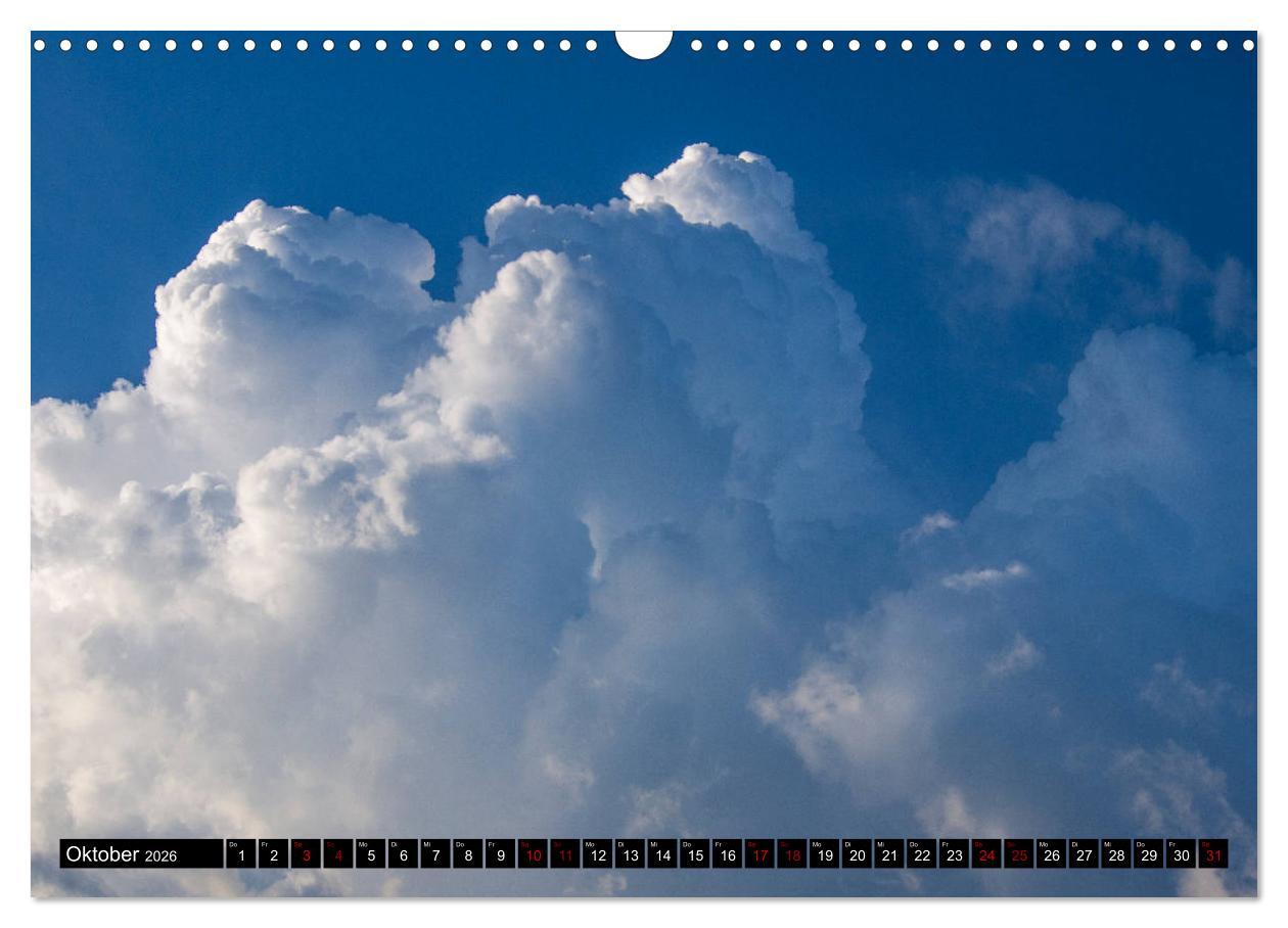 Beispielinhalt (Bild) Faszination Wolken (Wandkalender 2026 DIN A3 quer), CALVENDO Monatskalender