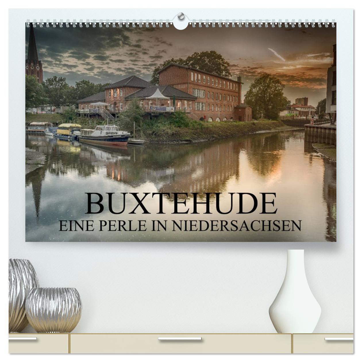 Vorderes Coverbild Buxtehude - Eine Perle in Niedersachsen (hochwertiger Premium Wandkalender 2026 DIN A2 quer), Kunstdruck in Hochglanz