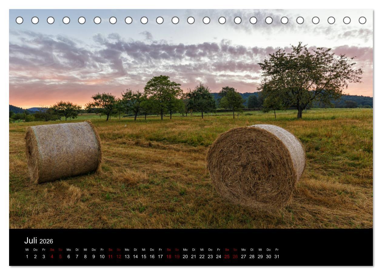Beispielinhalt (Bild) Sagenhafter Pfälzerwald (Tischkalender 2026 DIN A5 quer), CALVENDO Monatskalender