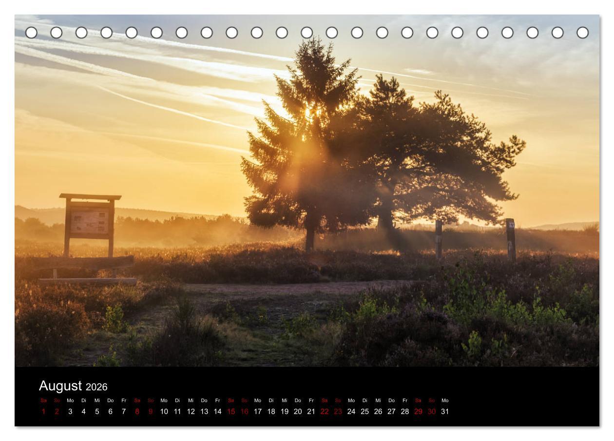 Beispielinhalt (Bild) Sagenhafter Pfälzerwald (Tischkalender 2026 DIN A5 quer), CALVENDO Monatskalender