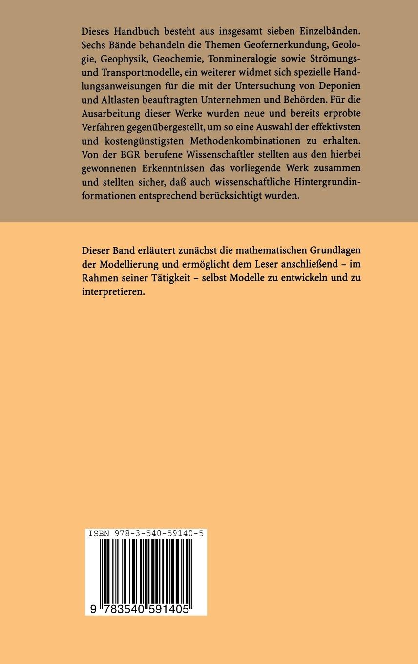 Rückseitencover Handbuch zur Erkundung des Untergrundes von Deponien und Altlasten