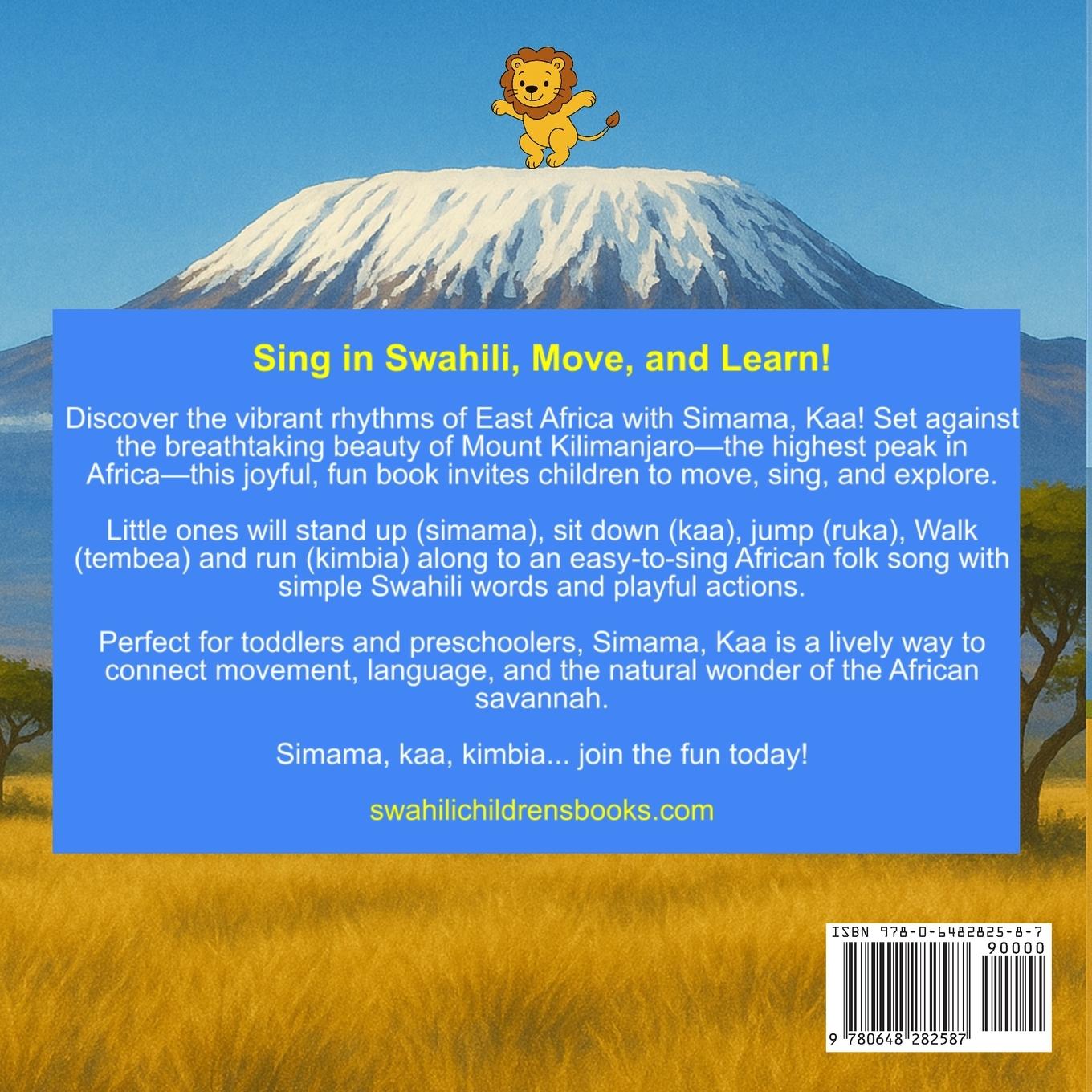 Rückseitencover Simama, Kaa