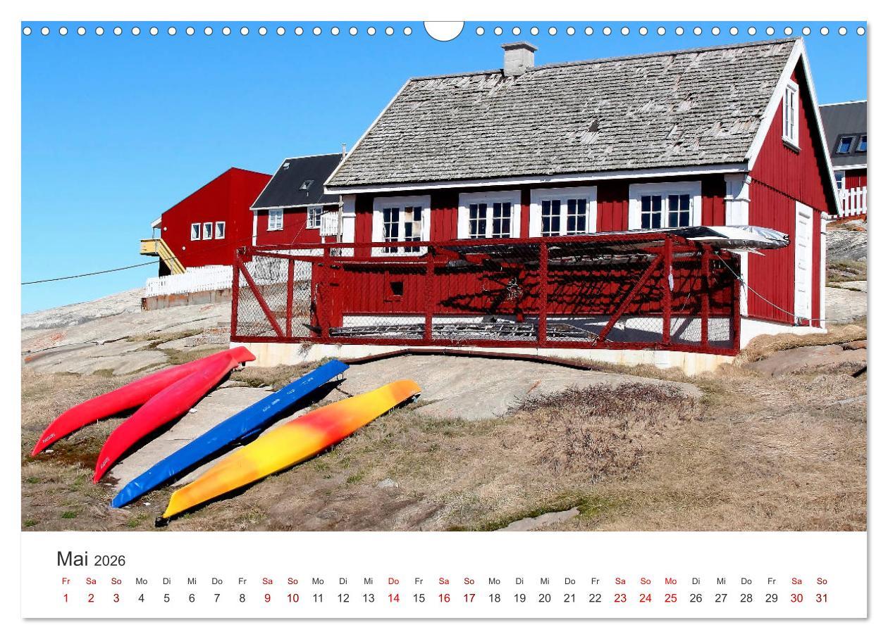 Beispielinhalt (Bild) Grönland Bizarre Eiswelt um Ilulissat (Wandkalender 2026 DIN A3 quer), CALVENDO Monatskalender