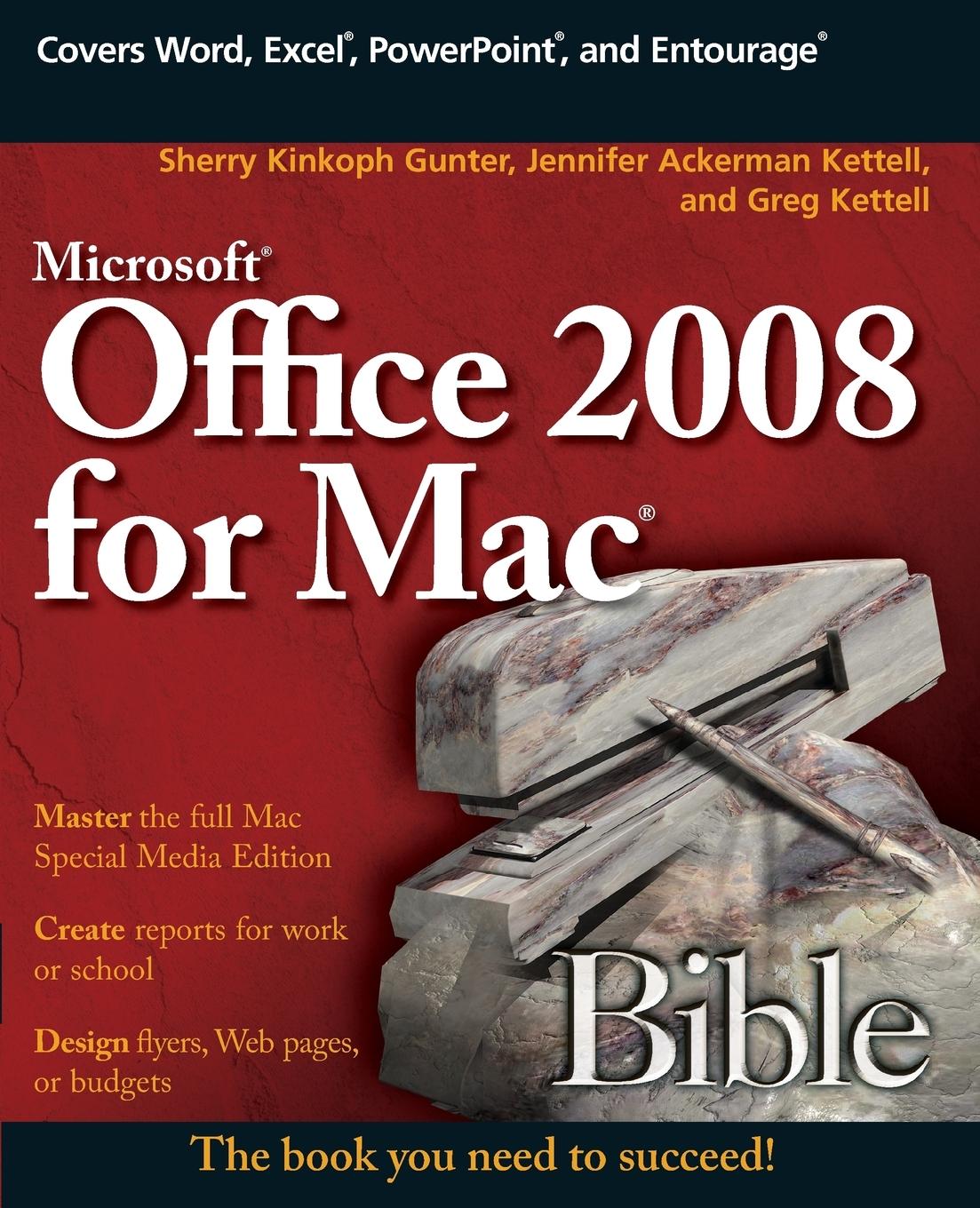 Vorderes Coverbild Microsoft Office 2008 for Mac Bible