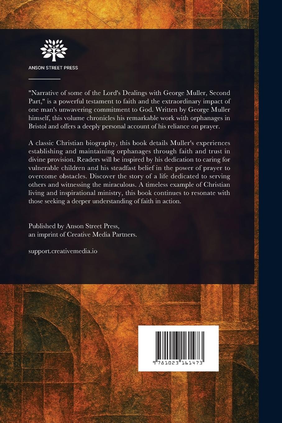 Rückseitencover A Narrative of Some of the Lord's Dealings With George Müller. Part 2