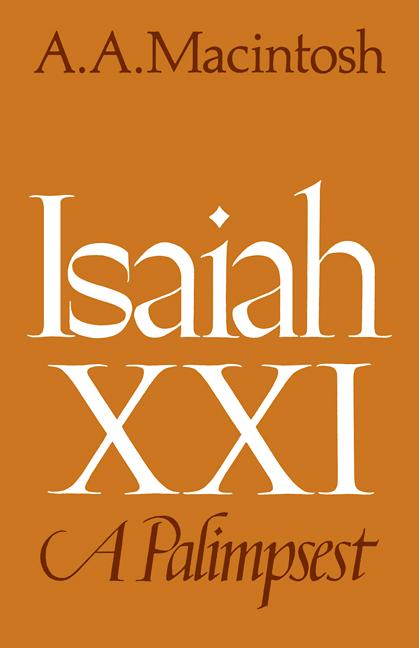 Vorderes Coverbild Isaiah XXI