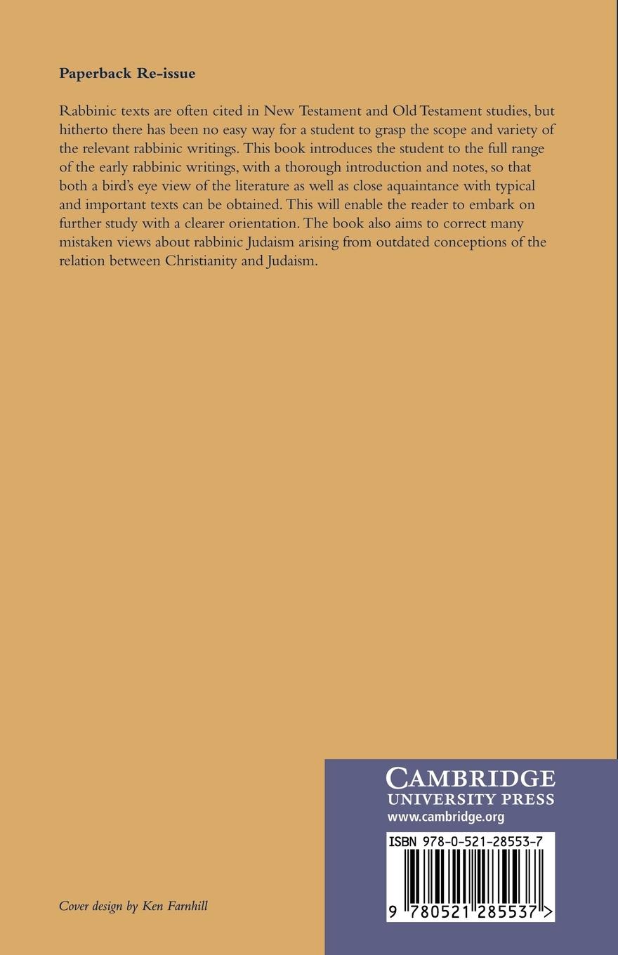 Rückseitencover Early Rabbinic Writings