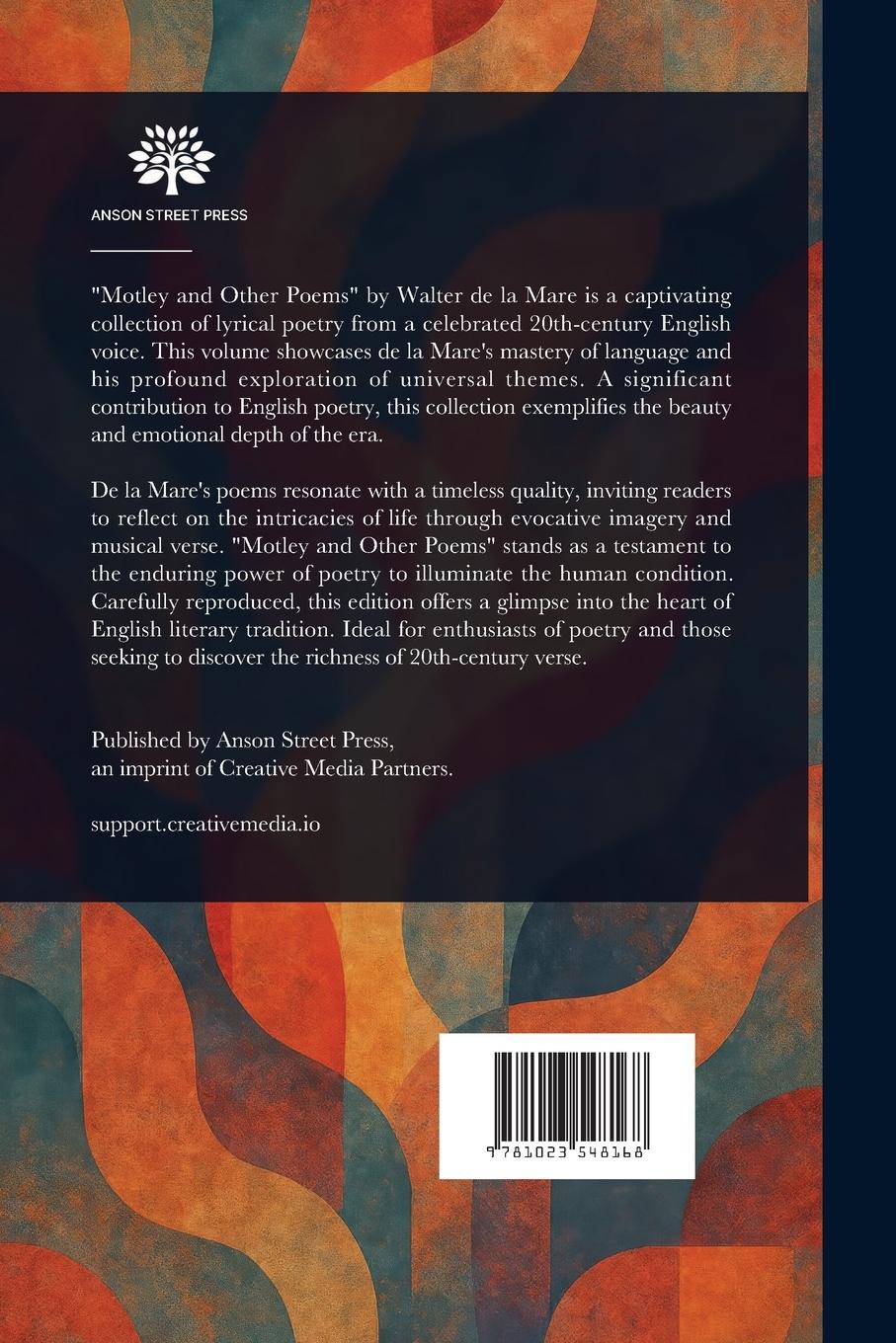 Rückseitencover Motley, and Other Poems