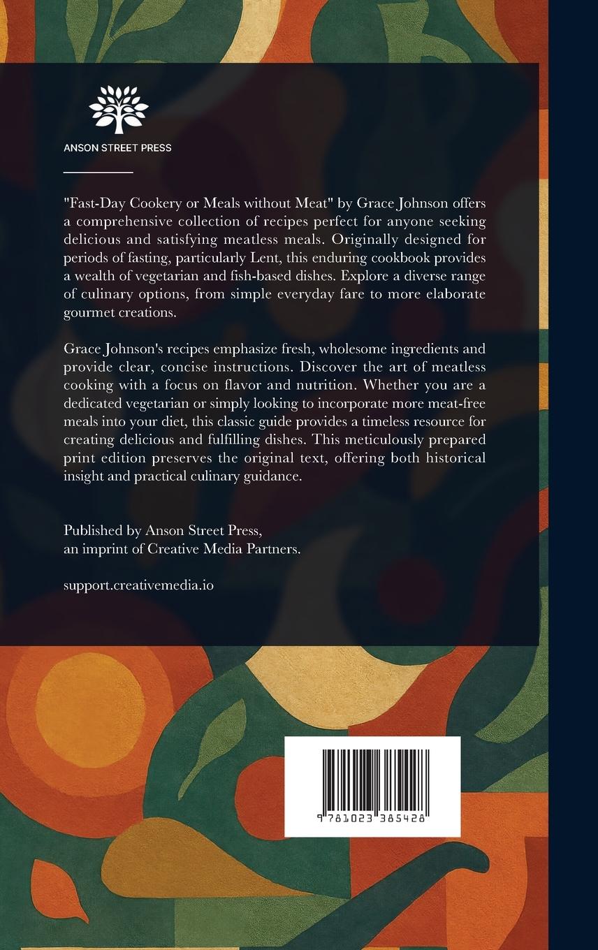 Rückseitencover Fast-Day Cookery; or, Meals Without Meat