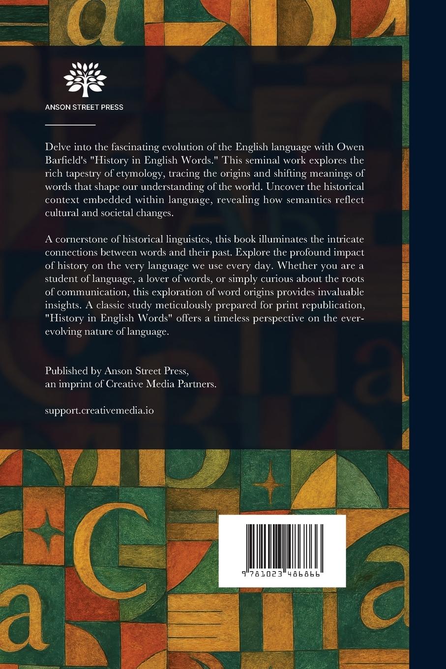 Rückseitencover History in English Words