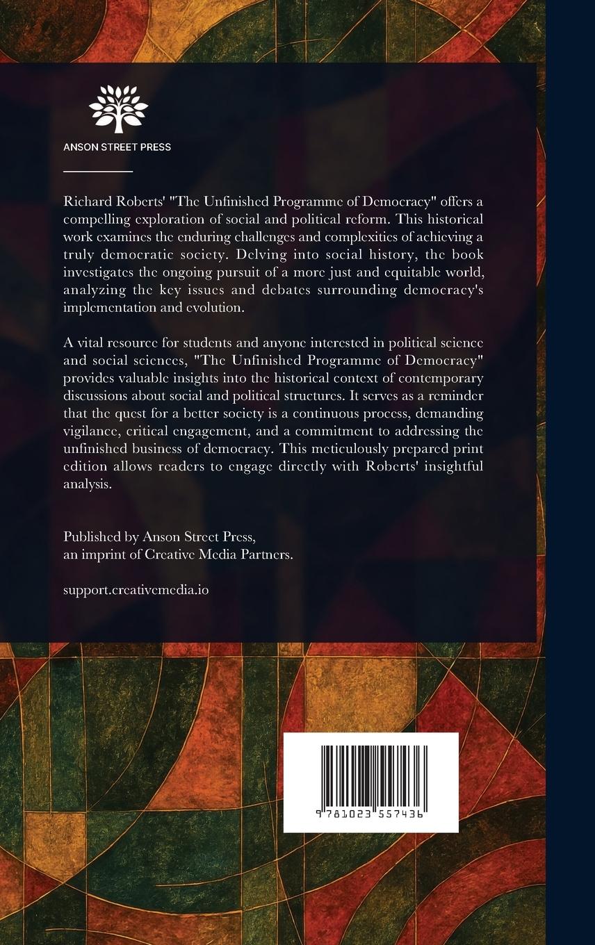 Rückseitencover The Unfinished Programme of Democracy