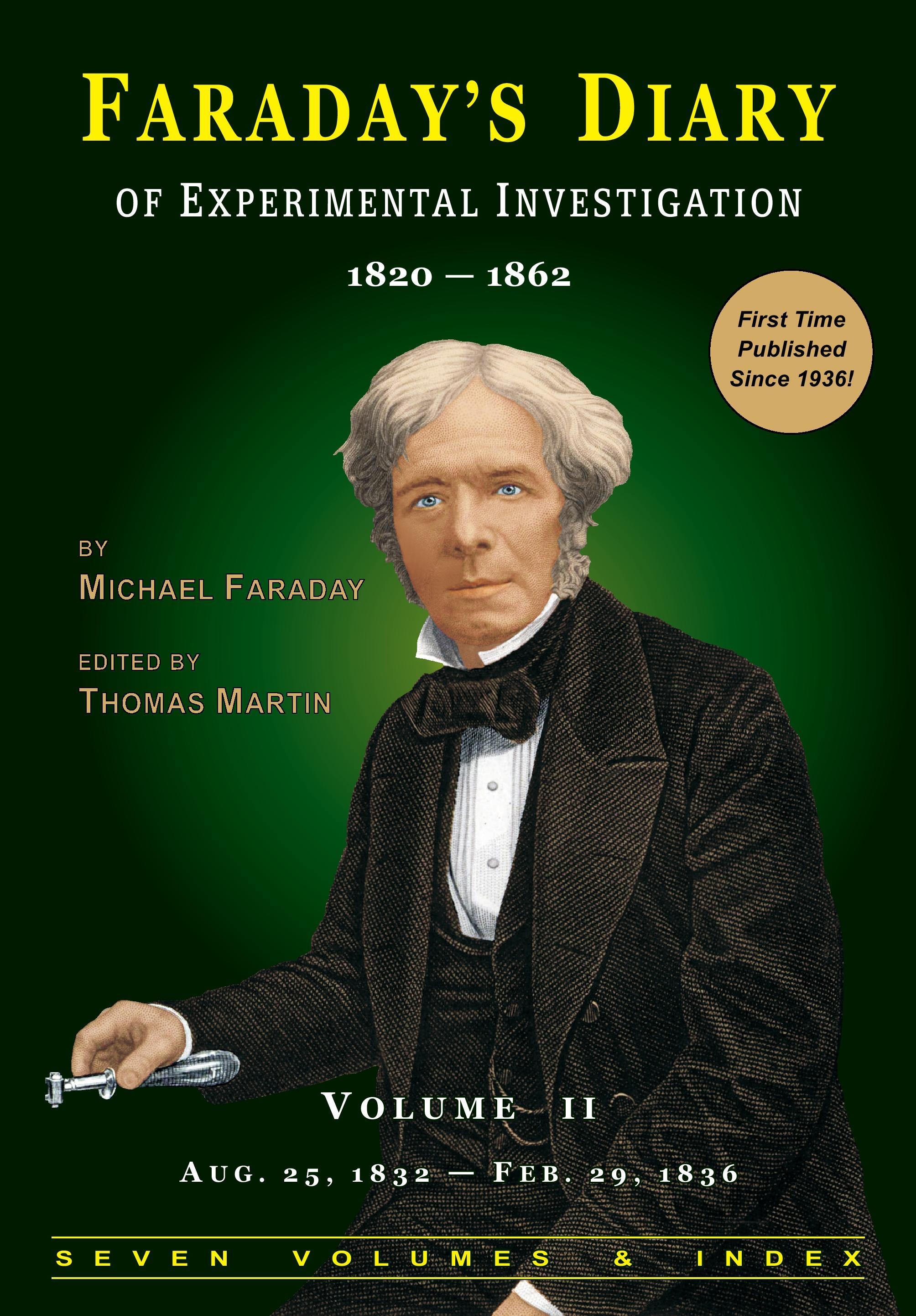 Vorderes Coverbild Faraday's Diary of Experimental Investigation - 2nd edition, Vol. 2