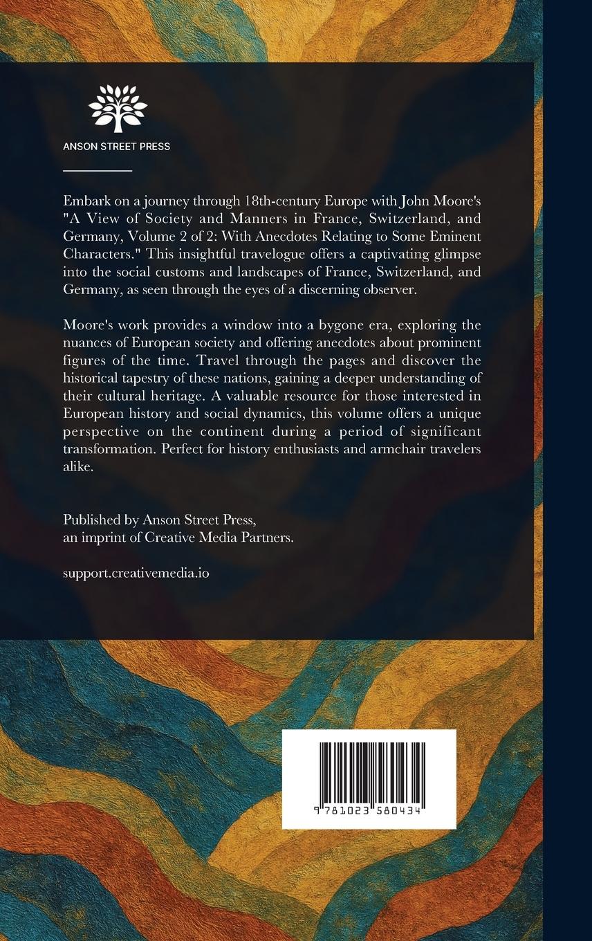 Rückseitencover A View of Society and Manners in France, Switzerland, and Germany