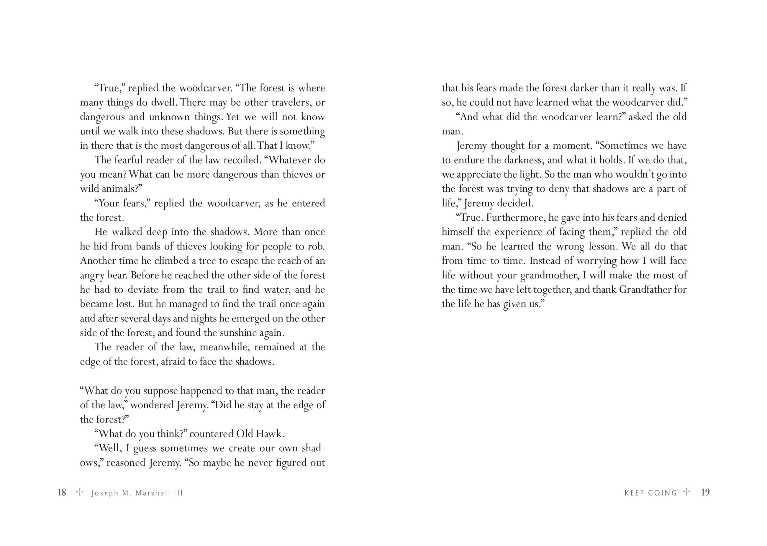 Beispielinhalt (Bild) Keep Going