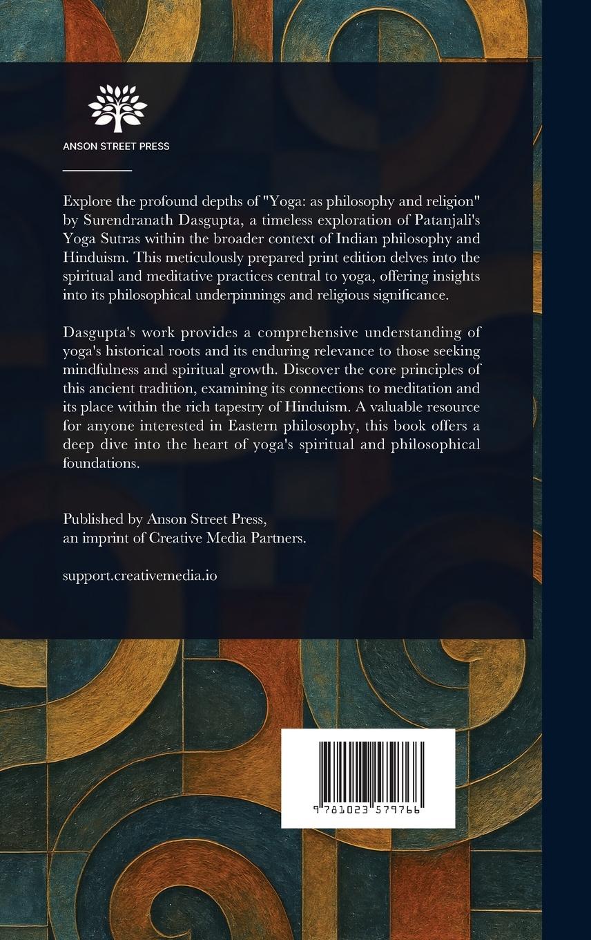 Rückseitencover Yoga as Philosophy and Religion