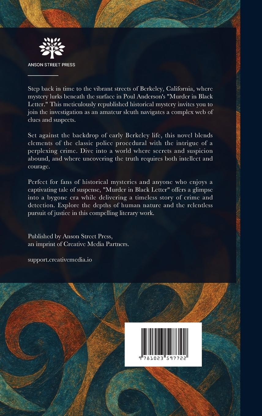 Rückseitencover Murder in Black Letter