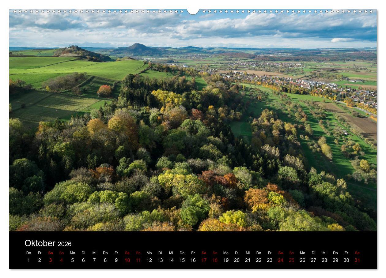 Beispielinhalt (Bild) Der Hegau - Wanderparadies am westlichen Bodensee (Wandkalender 2026 DIN A2 quer), CALVENDO Monatskalender