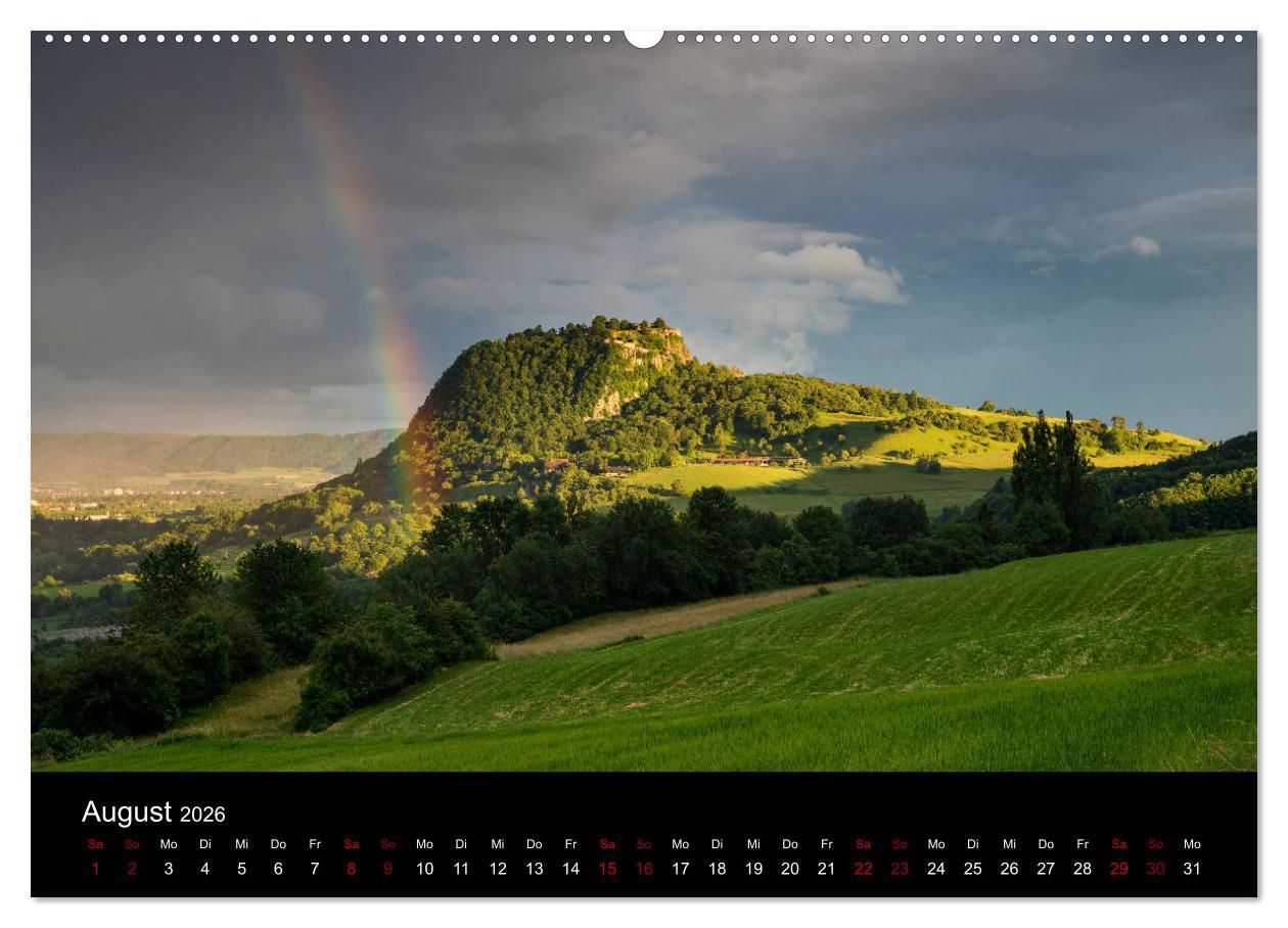 Beispielinhalt (Bild) Der Hegau - Wanderparadies am westlichen Bodensee (Wandkalender 2026 DIN A2 quer), CALVENDO Monatskalender