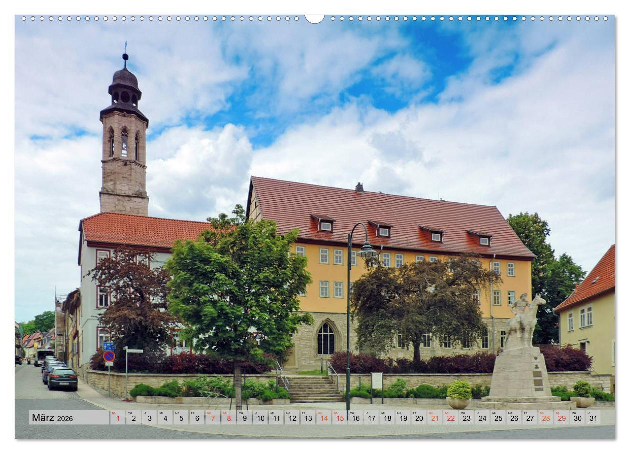 Beispielinhalt (Bild) Bad Langensalza - Die Kur- und Gartenstadt (Wandkalender 2026 DIN A2 quer), CALVENDO Monatskalender