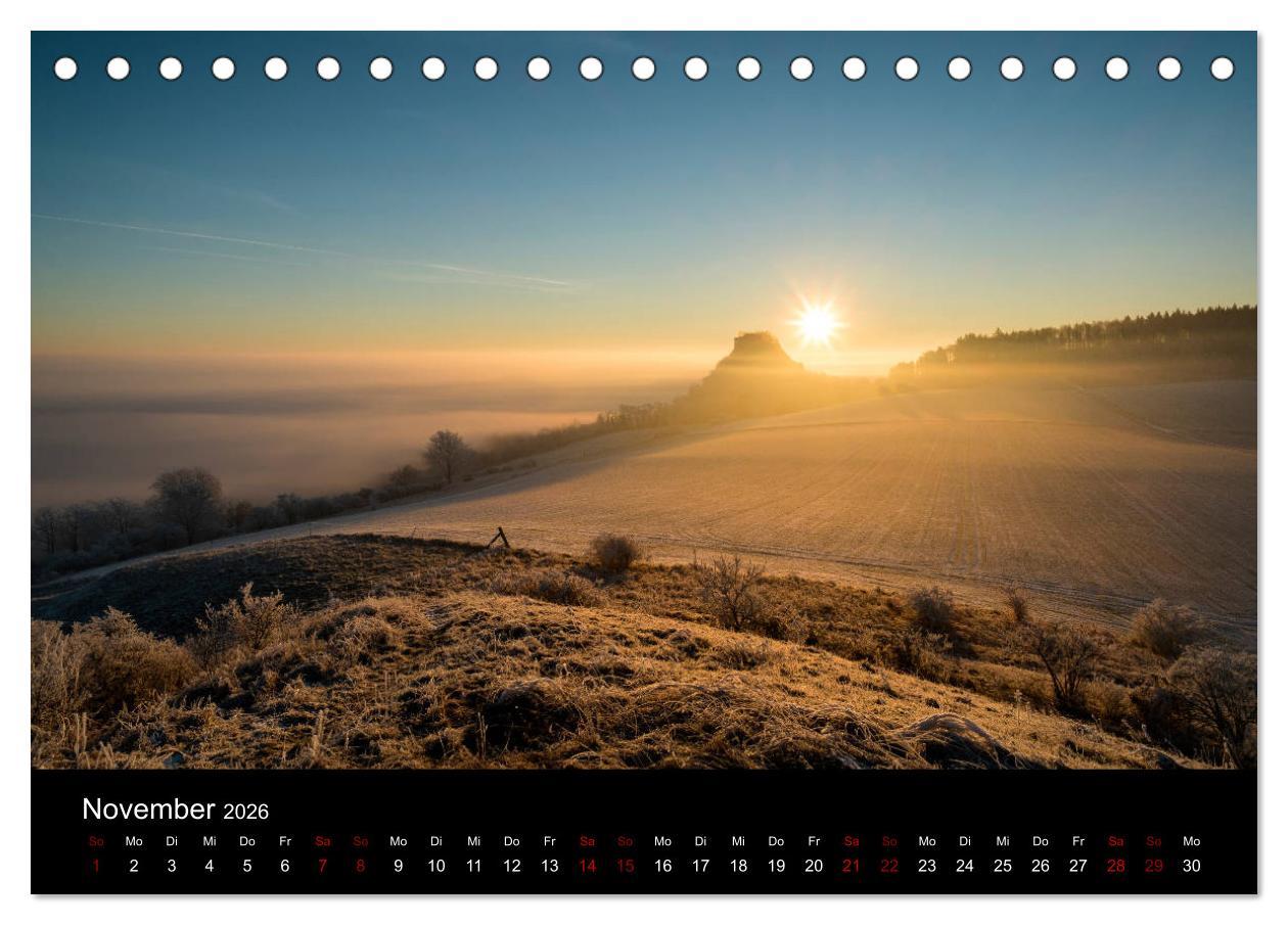 Beispielinhalt (Bild) Der Hegau - Wanderparadies am westlichen Bodensee (Tischkalender 2026 DIN A5 quer), CALVENDO Monatskalender