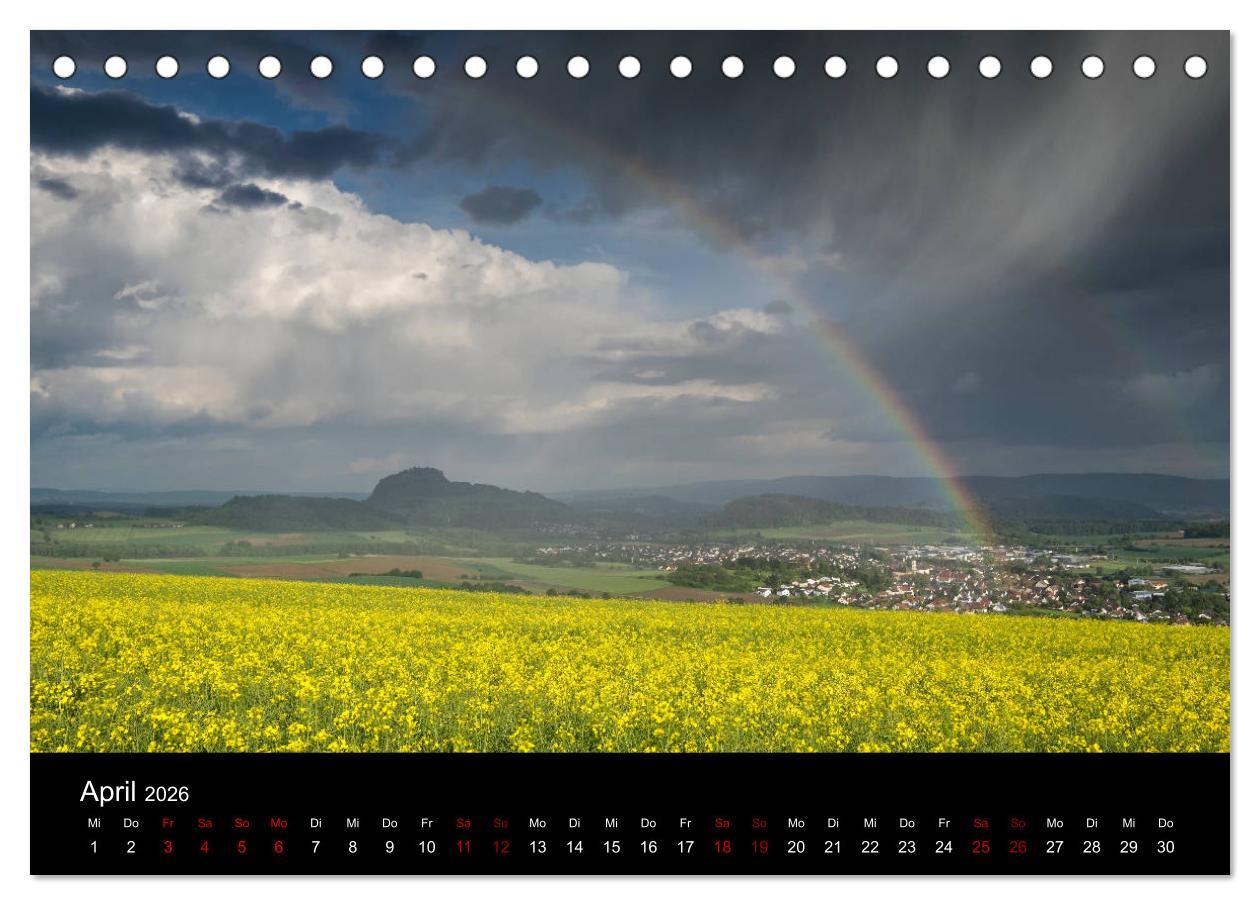 Beispielinhalt (Bild) Der Hegau - Wanderparadies am westlichen Bodensee (Tischkalender 2026 DIN A5 quer), CALVENDO Monatskalender