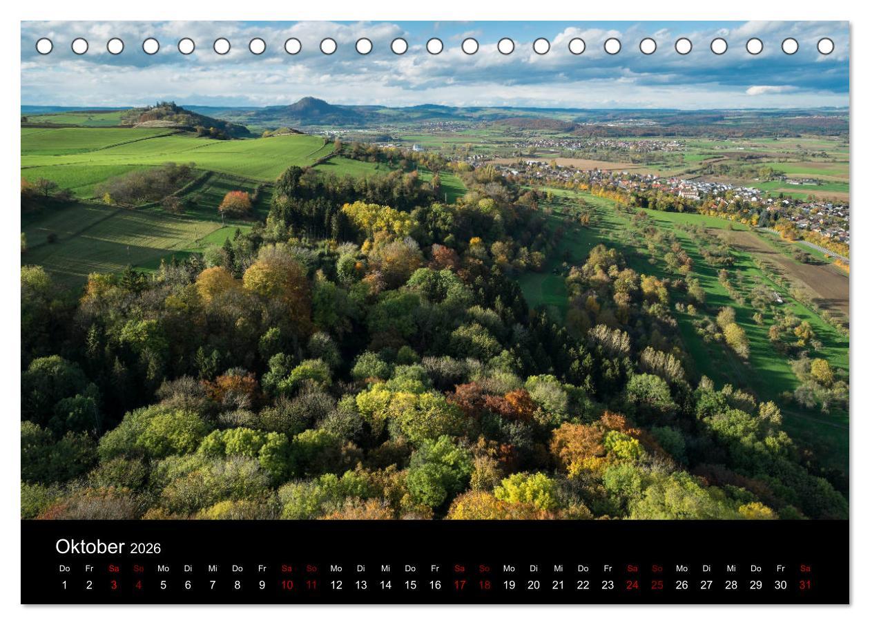 Beispielinhalt (Bild) Der Hegau - Wanderparadies am westlichen Bodensee (Tischkalender 2026 DIN A5 quer), CALVENDO Monatskalender