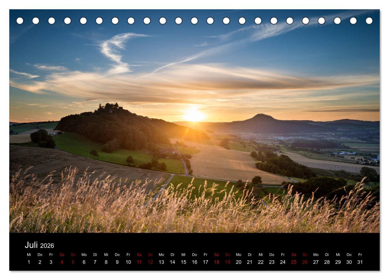 Beispielinhalt (Bild) Der Hegau - Wanderparadies am westlichen Bodensee (Tischkalender 2026 DIN A5 quer), CALVENDO Monatskalender