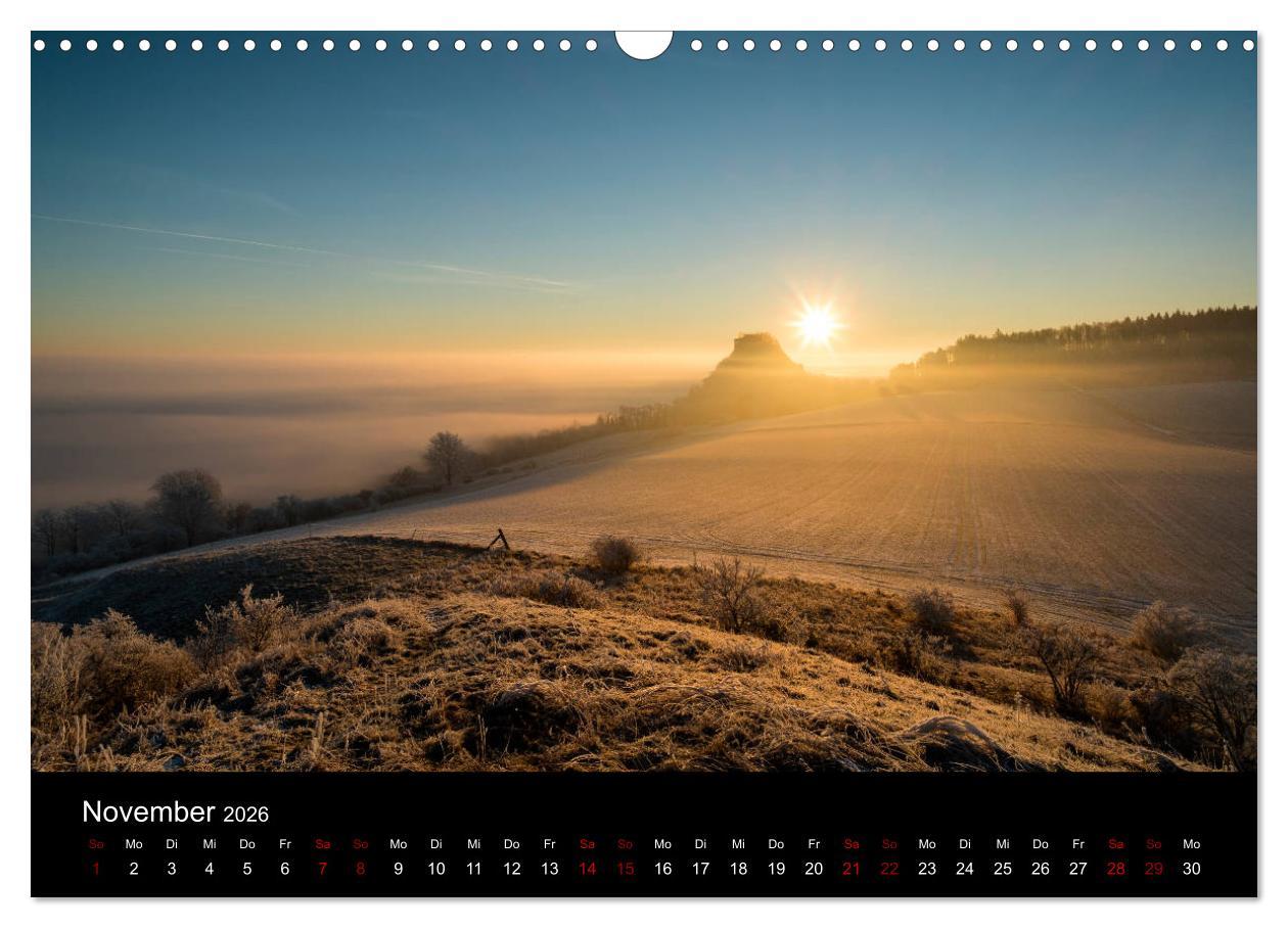 Beispielinhalt (Bild) Der Hegau - Wanderparadies am westlichen Bodensee (Wandkalender 2026 DIN A3 quer), CALVENDO Monatskalender