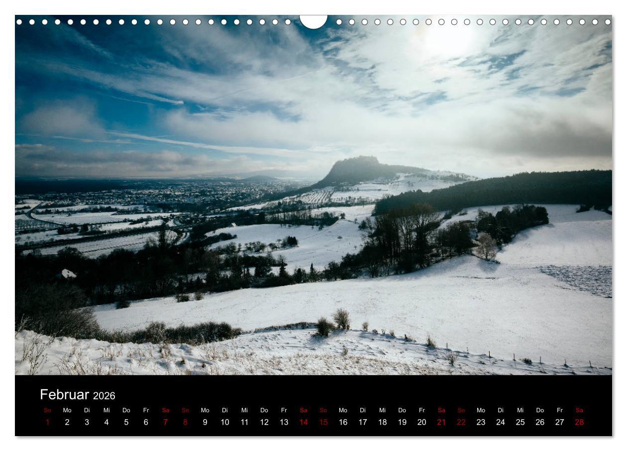 Beispielinhalt (Bild) Der Hegau - Wanderparadies am westlichen Bodensee (Wandkalender 2026 DIN A3 quer), CALVENDO Monatskalender