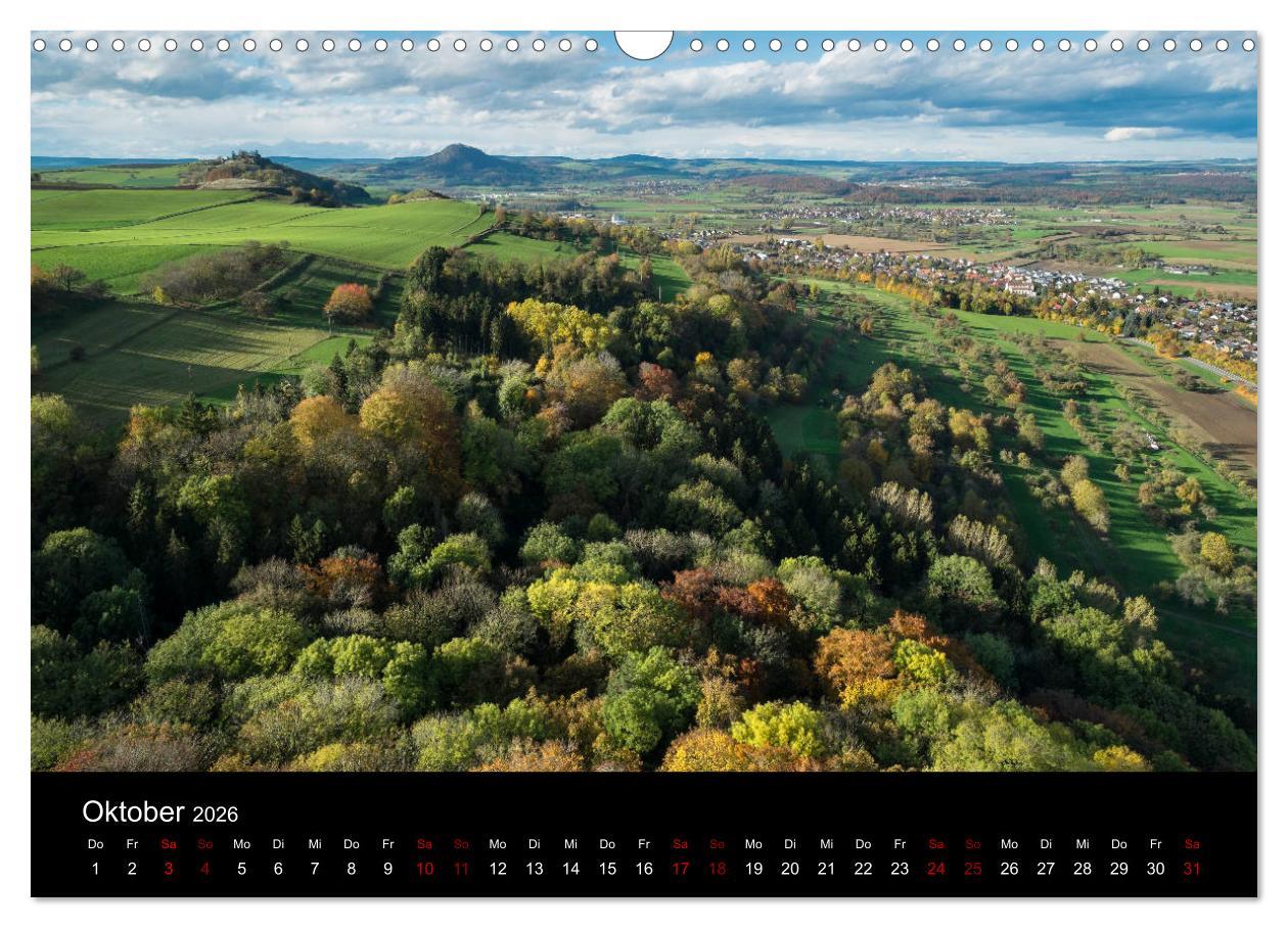 Beispielinhalt (Bild) Der Hegau - Wanderparadies am westlichen Bodensee (Wandkalender 2026 DIN A3 quer), CALVENDO Monatskalender