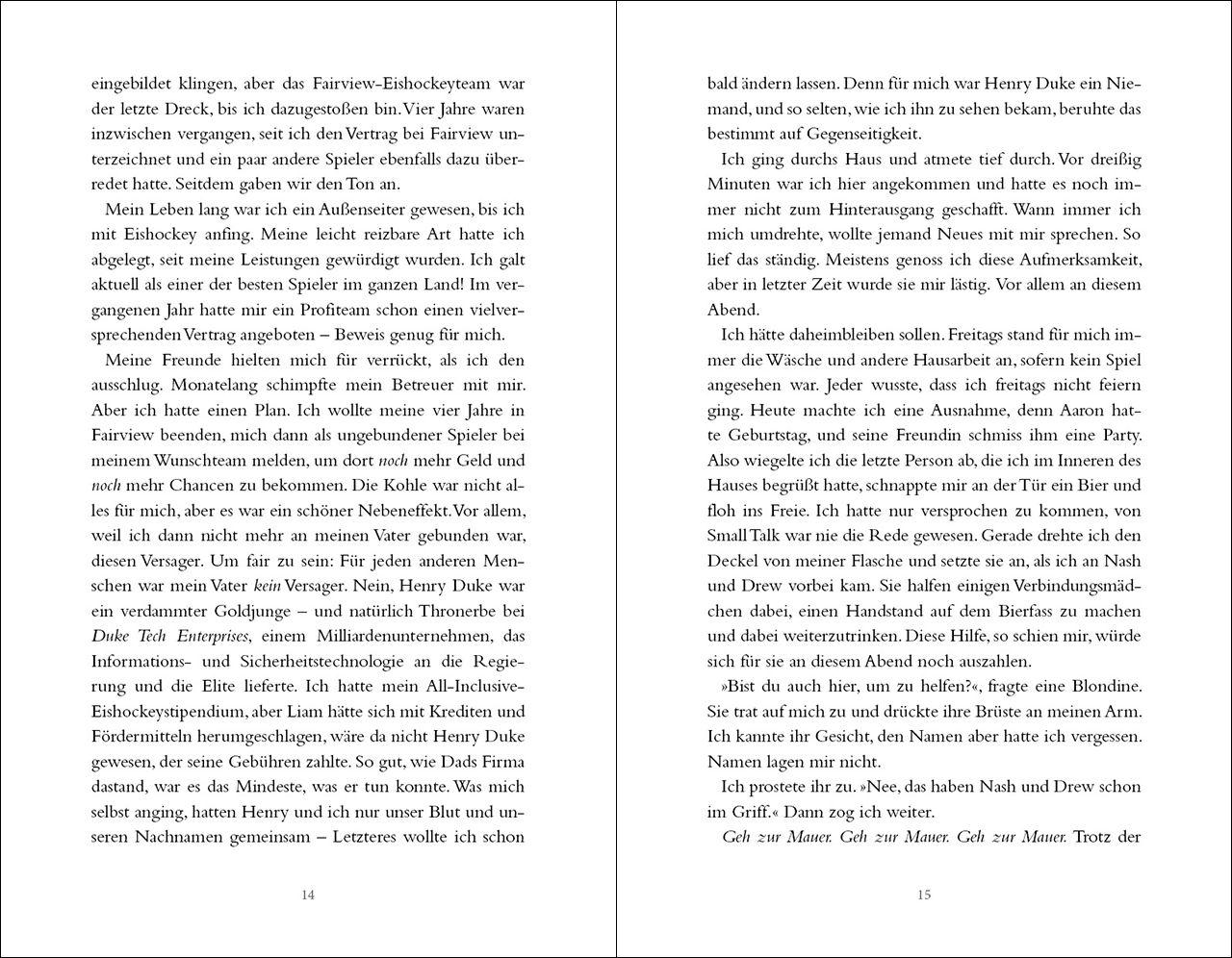 Beispielinhalt (Bild) Until I Get You (Fairview Hockey, Band 1)