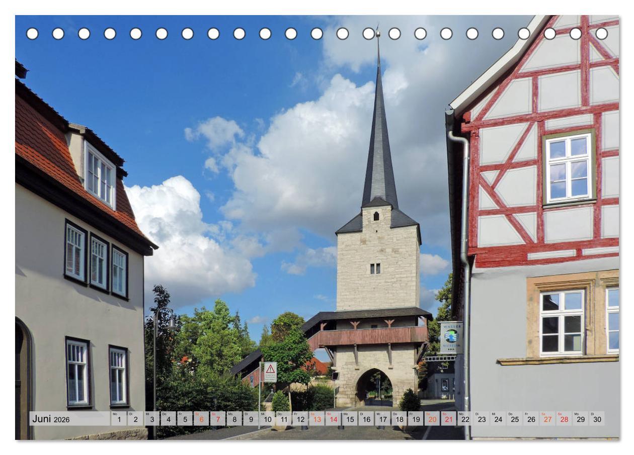 Beispielinhalt (Bild) Bad Langensalza - Die Kur- und Gartenstadt (Tischkalender 2026 DIN A5 quer), CALVENDO Monatskalender