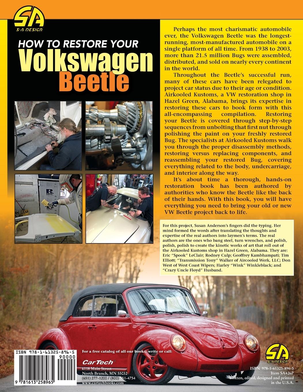 Rückseitencover How To Restore Your Volkswagen Beetle