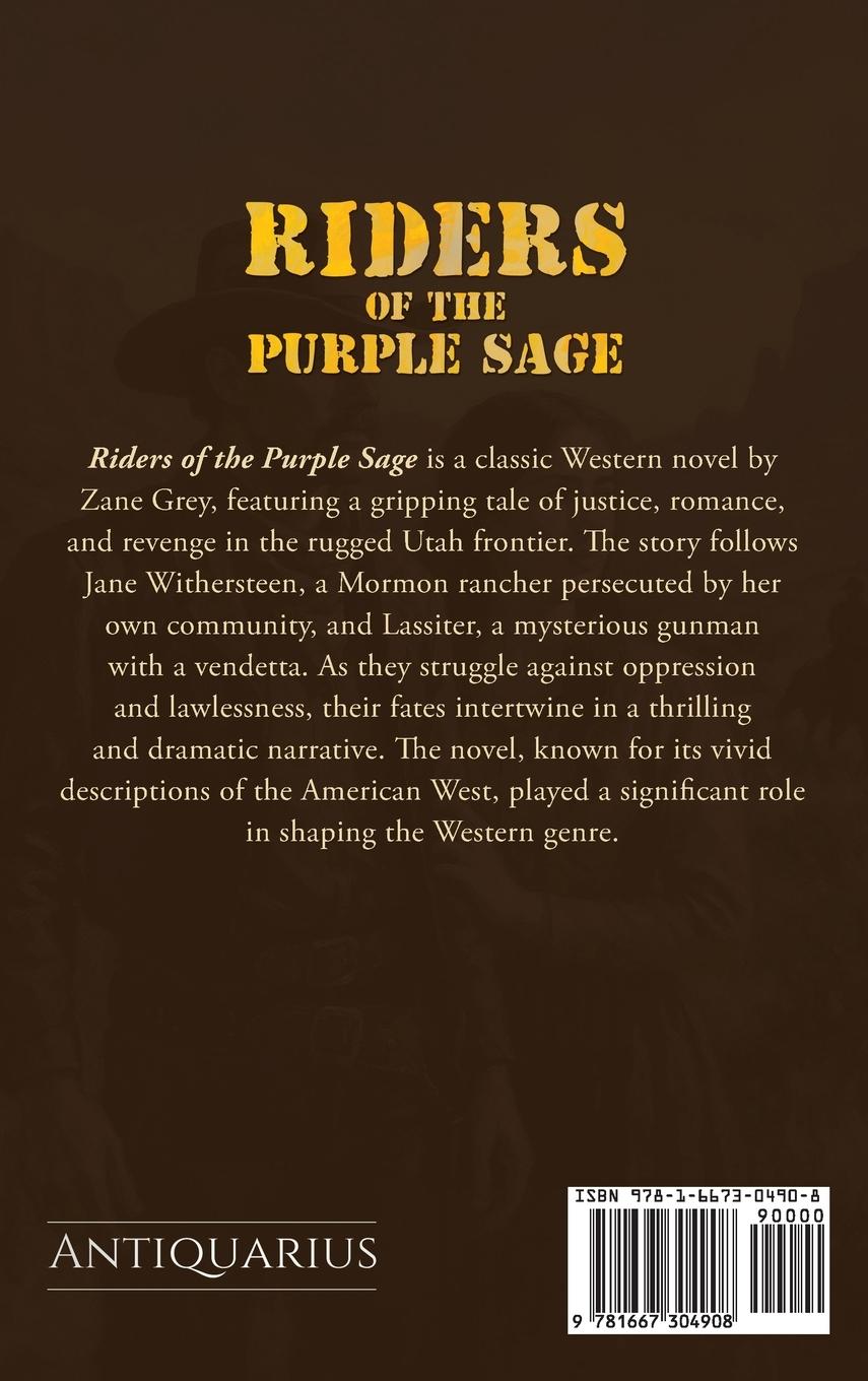 Rückseitencover Riders of the Purple Sage